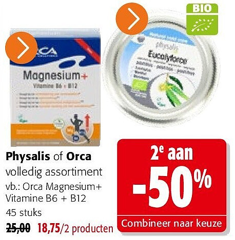 Orca Magnesium+ Vitamine B6 + B12 45 stuks