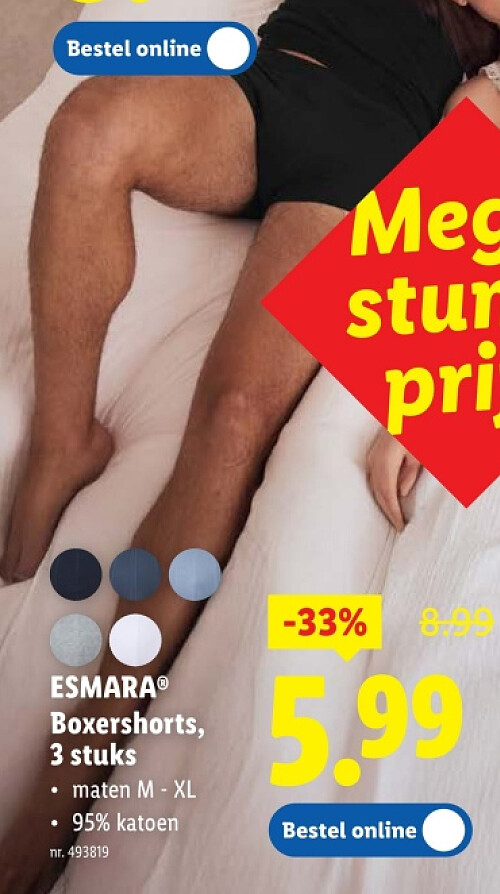 Boxershorts, 3 stuks