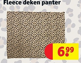 Fleece deken panter
