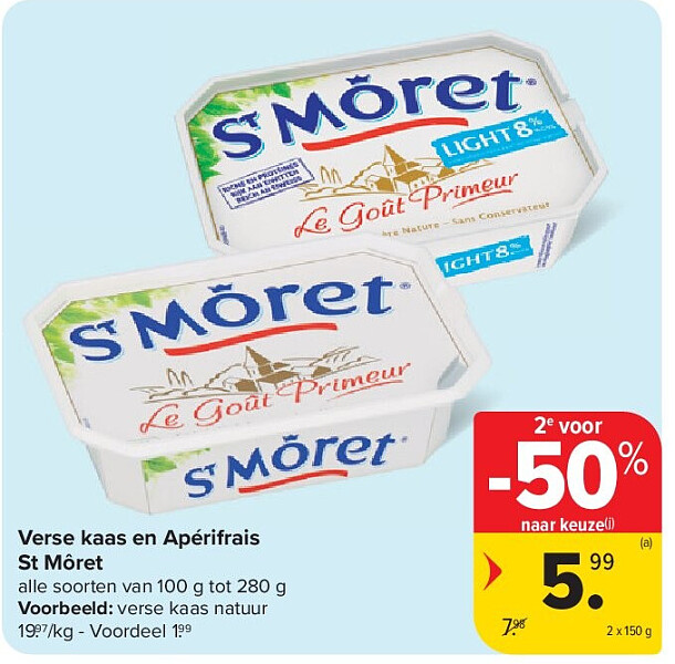Verse kaas en Apérifrais St Môret