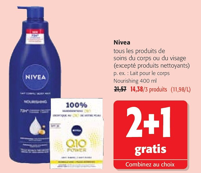 Nivea Lait pour le corps Nourishing 400 ml