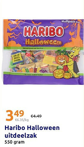 Haribo Halloween uitdeelzak