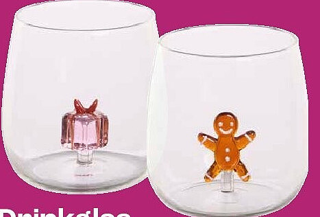 Drinkglas met figuur