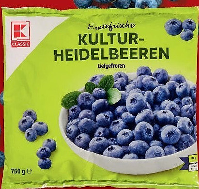 K-Classic Kultur-Heidelbeeren, 750 g