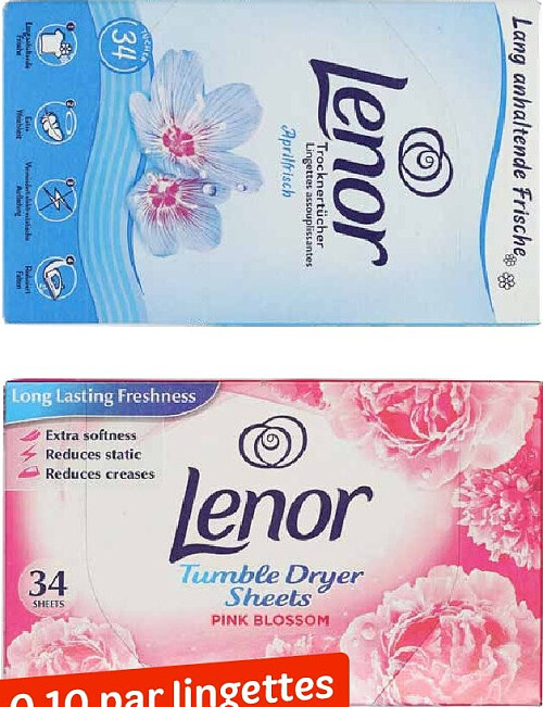 Lenor lingettes sèche-linge