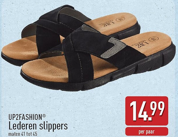 Lederen slippers