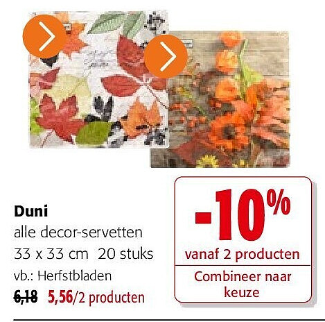 Duni Herfstbladen