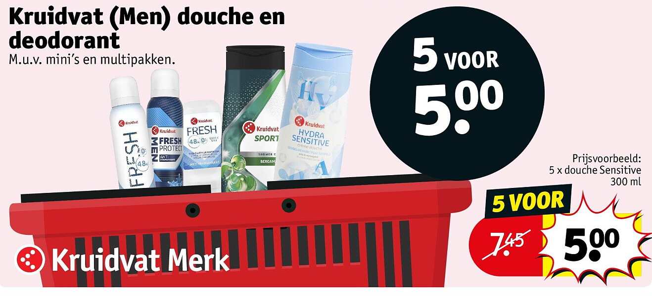 Kruidvat (Men) douche en deodorant