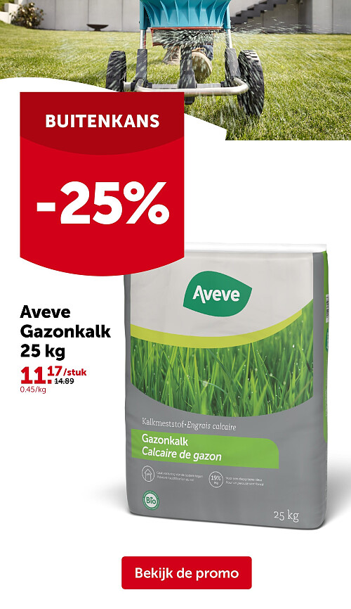 Aveve Gazonkalk 25 kg
