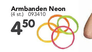 Armbanden Neon (4 st.)