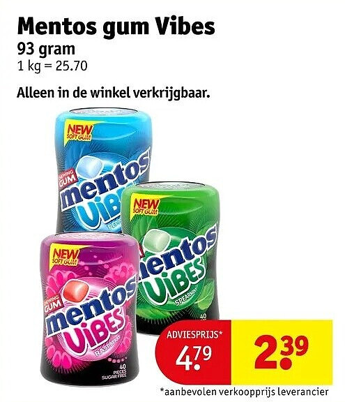 Mentos gum Vibes