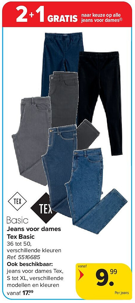 Jeans voor dames Tex Basic