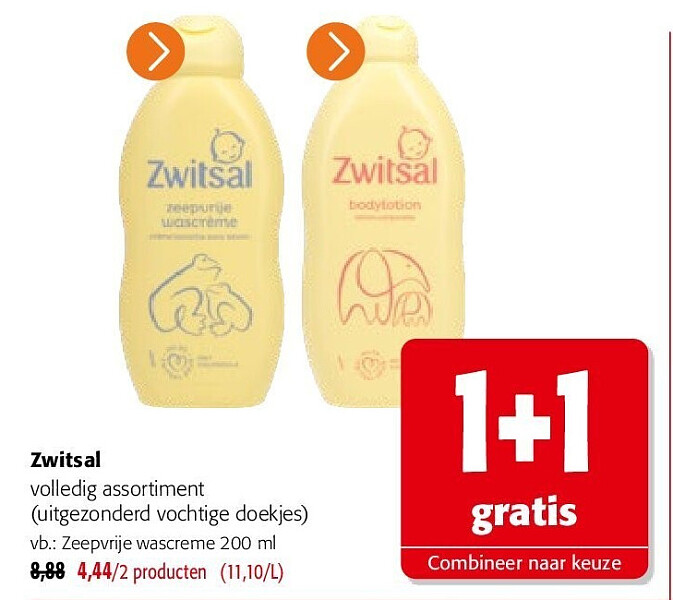 Zwitsal Zeepvrije wascreme 200 ml