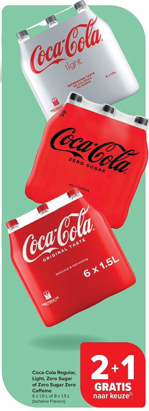 Coca-Cola Regular, Light, Zero Sugar of Zero Sugar Zero Caffeine