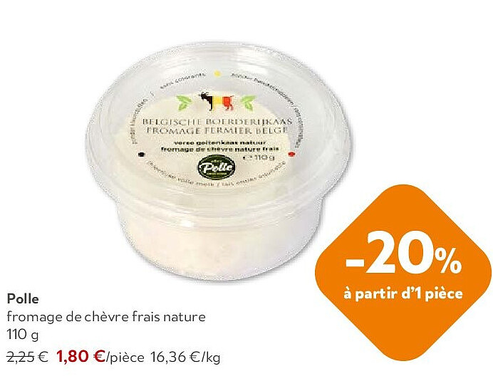 Polle fromage de chèvre frais nature 110 g