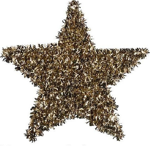 Kerstster led, champagne, 40 cm