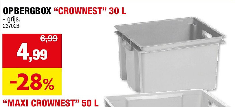 OPBERGBOX “CROWNEST” 30 L