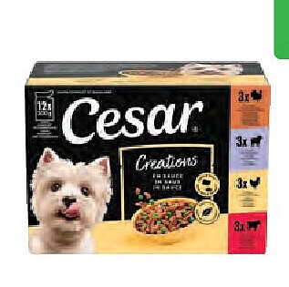 Cesar Creations Pouches voor honden 12x100g