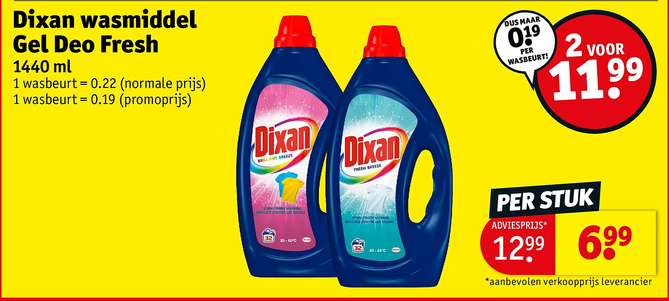 Dixan wasmiddel Gel Deo Fresh