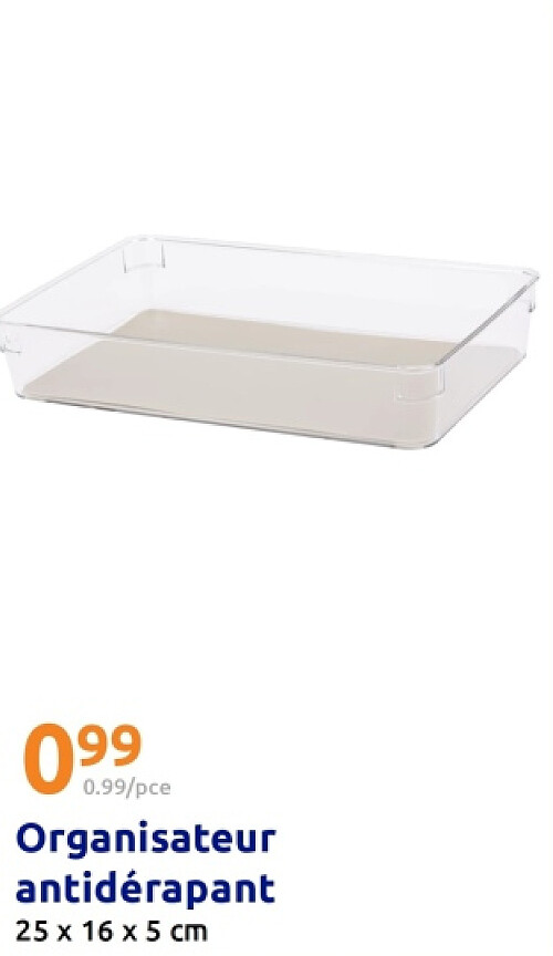 Organisateur antidérapant