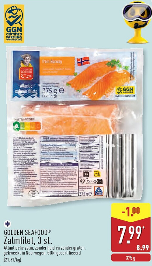 Zalmfilet, 3st.