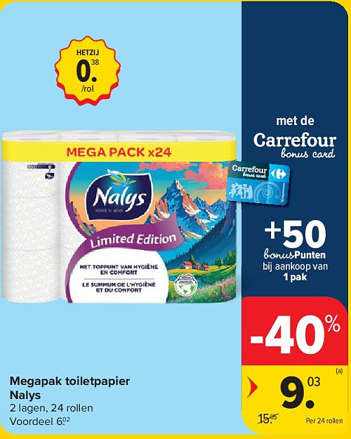 Megapak toiletpapier Nalys