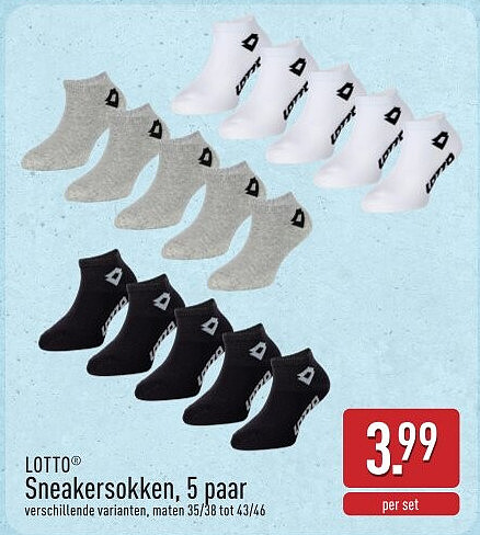 Sneakersokken, 5paar