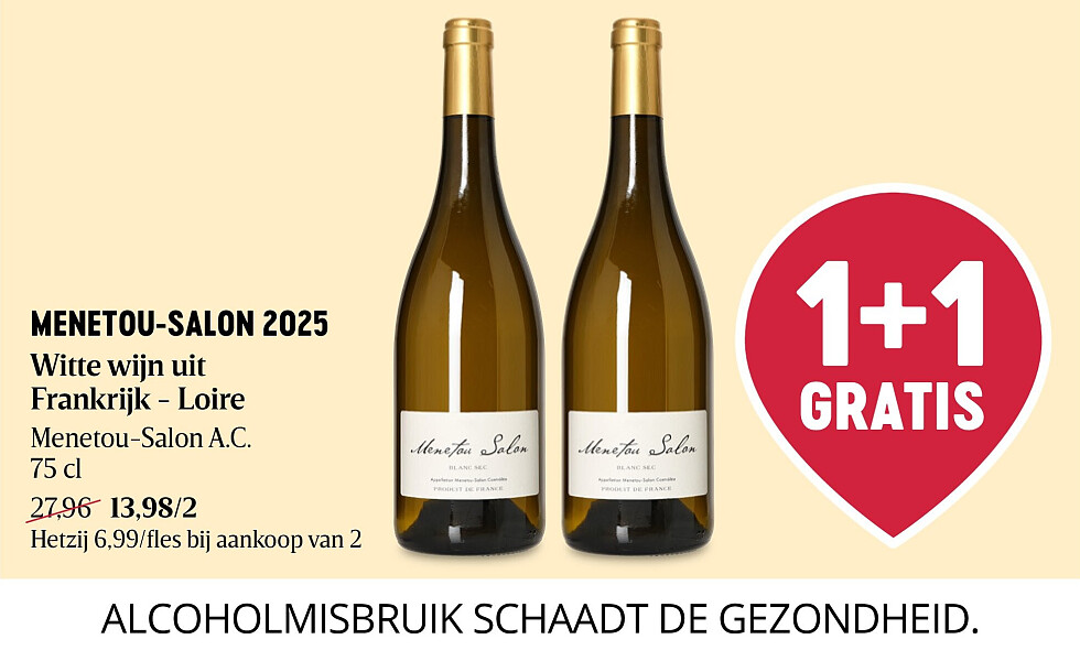 MENETOU-SALON 2025 Witte wijn uit Frankrijk - Loire