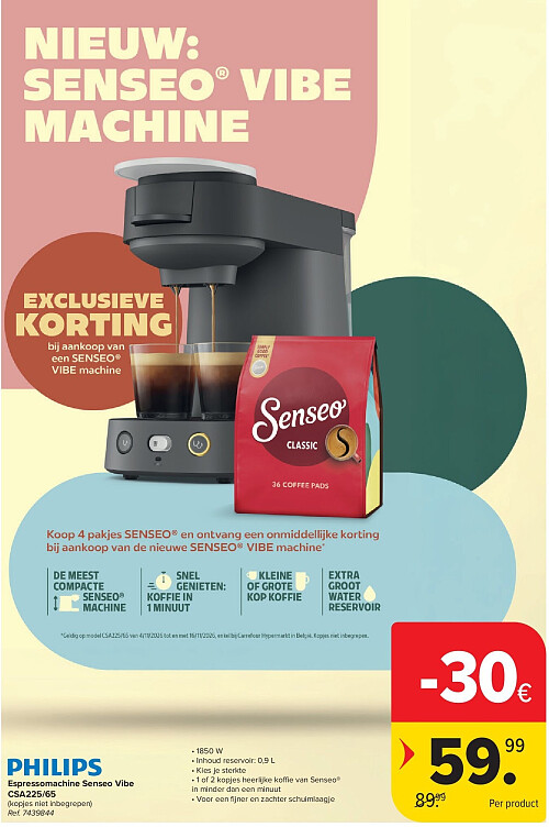 Espressomachine Senseo Vibe CSA225/65