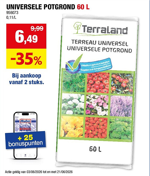UNIVERSELE POTGROND 60 L