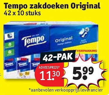 Tempo zakdoeken Original