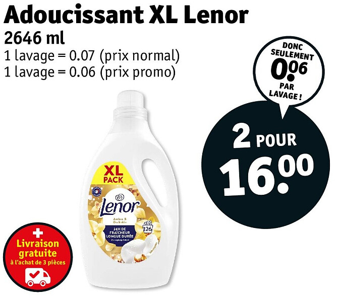 Adoucissant XL Lenor