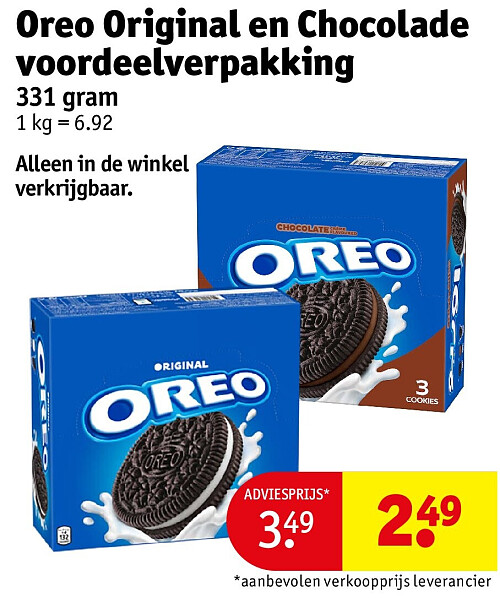 Oreo Original en Chocolade voordeelverpakking