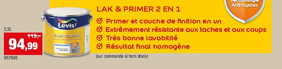 Levis LAK & PRIMER 2 EN 1