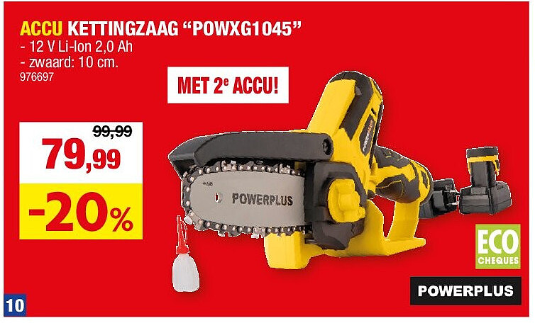 ACCU KETTINGZAAG “POWXG1045”