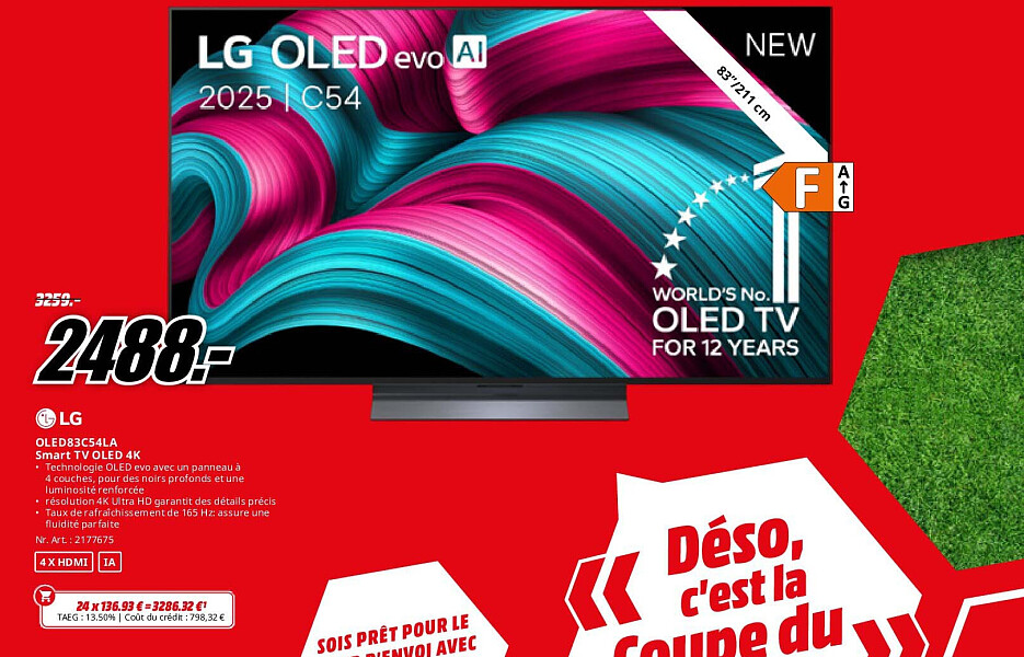 Lg OLED83C54LA Smart TV OLED 4K