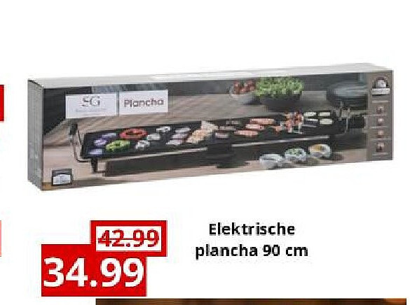 Elektrische plancha 90 cm