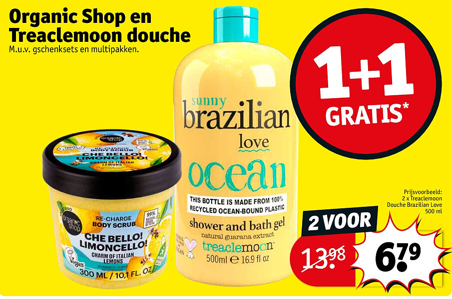 Organic Shop en Treaclemoon douche
