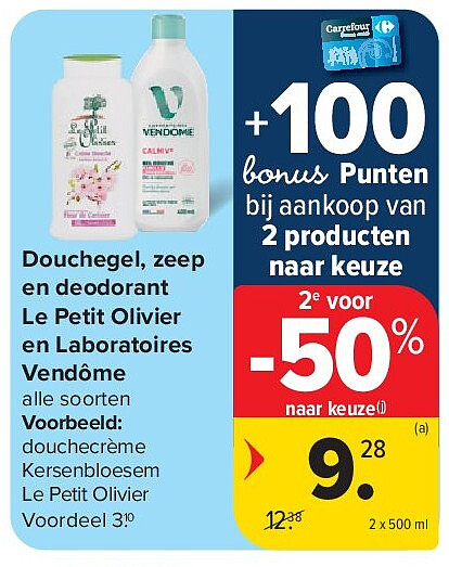 Douchegel, zeep en deodorant Le Petit Olivier en Laboratoires Vendôme