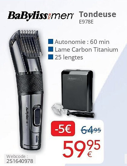 Tondeuse E978E