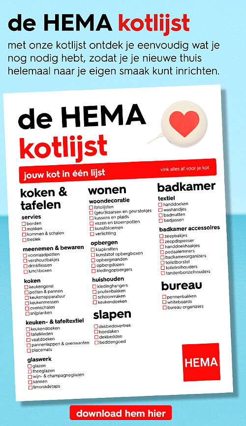 de HEMA kotlijst