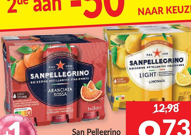 San Pellegrino bruisende vruchtenlimonade