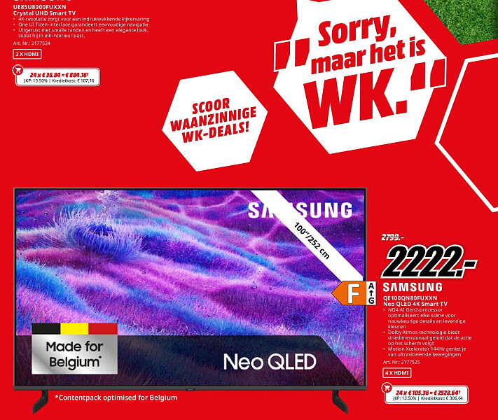 Samsung QE100QN80FUXXN Neo QLED 4K Smart TV