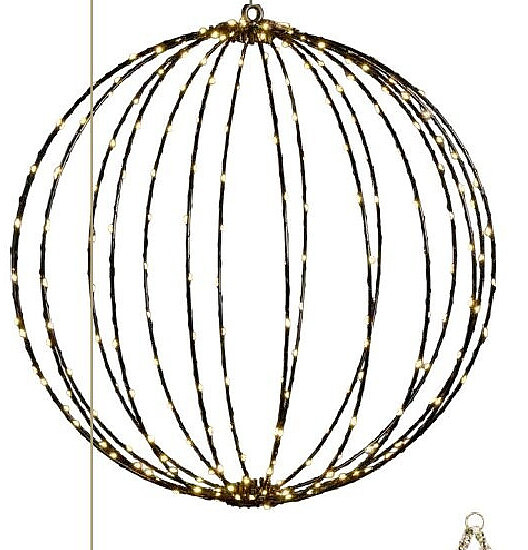 Led bal zwart Ø40 cm