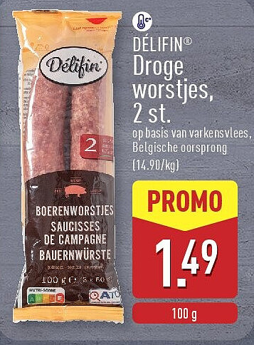 Droge worstjes, 2st.