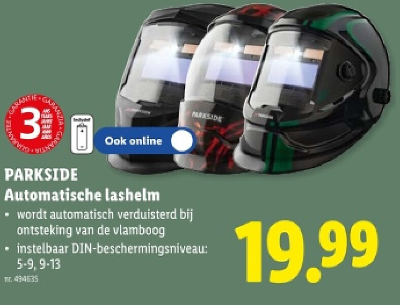 Automatische lashelm