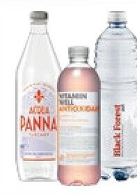Mineralwasser und aromatisiertes Wasser