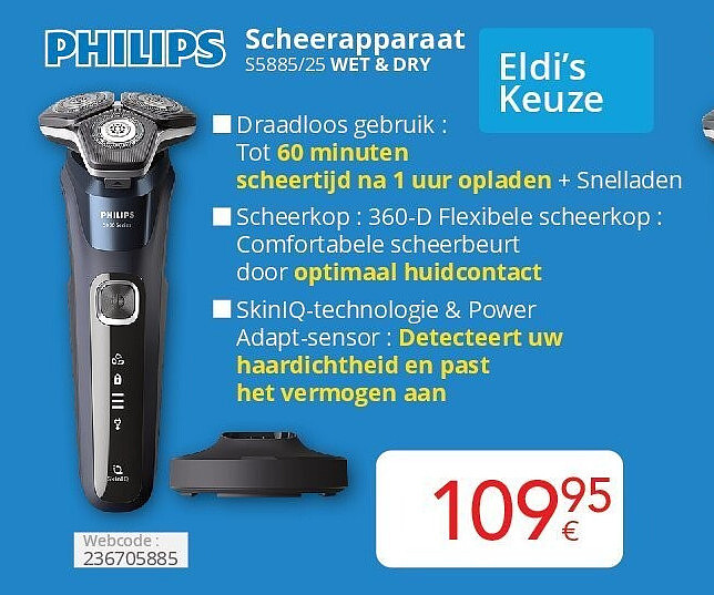 Philips Scheerapparaat S5885/25 WET & DRY