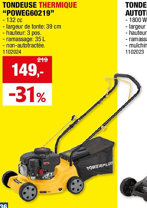 TONDEUSE THERMIQUE “POWEG60219”