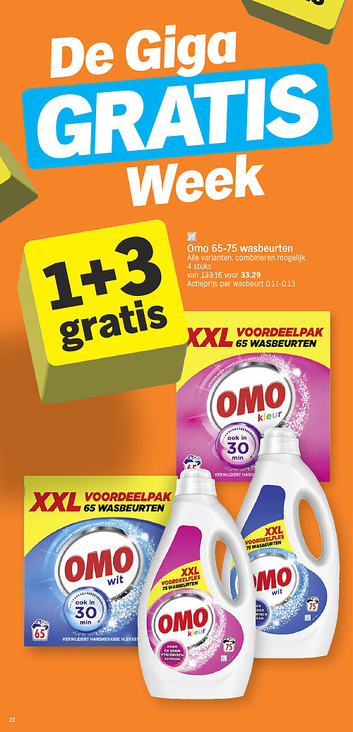 Omo 65-75 wasbeurten